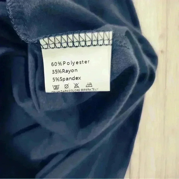 Kancy Store Navy Blue Cold Shoulder Medi Shift Dress Women Plus Size 4XL Leisure - Picture 11 of 15